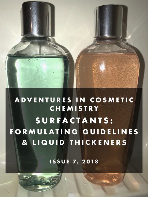 Surfactants part three - Formulating Guidelines and Liquid Thickeners