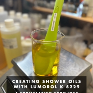 Creating shower oils with LUMOROL K 5229